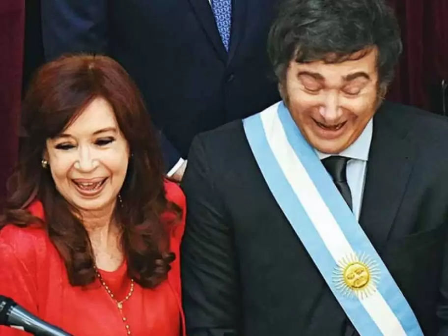 Cristina Kirchner  y Javier Milei