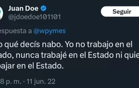 Tweet de Juan Doe