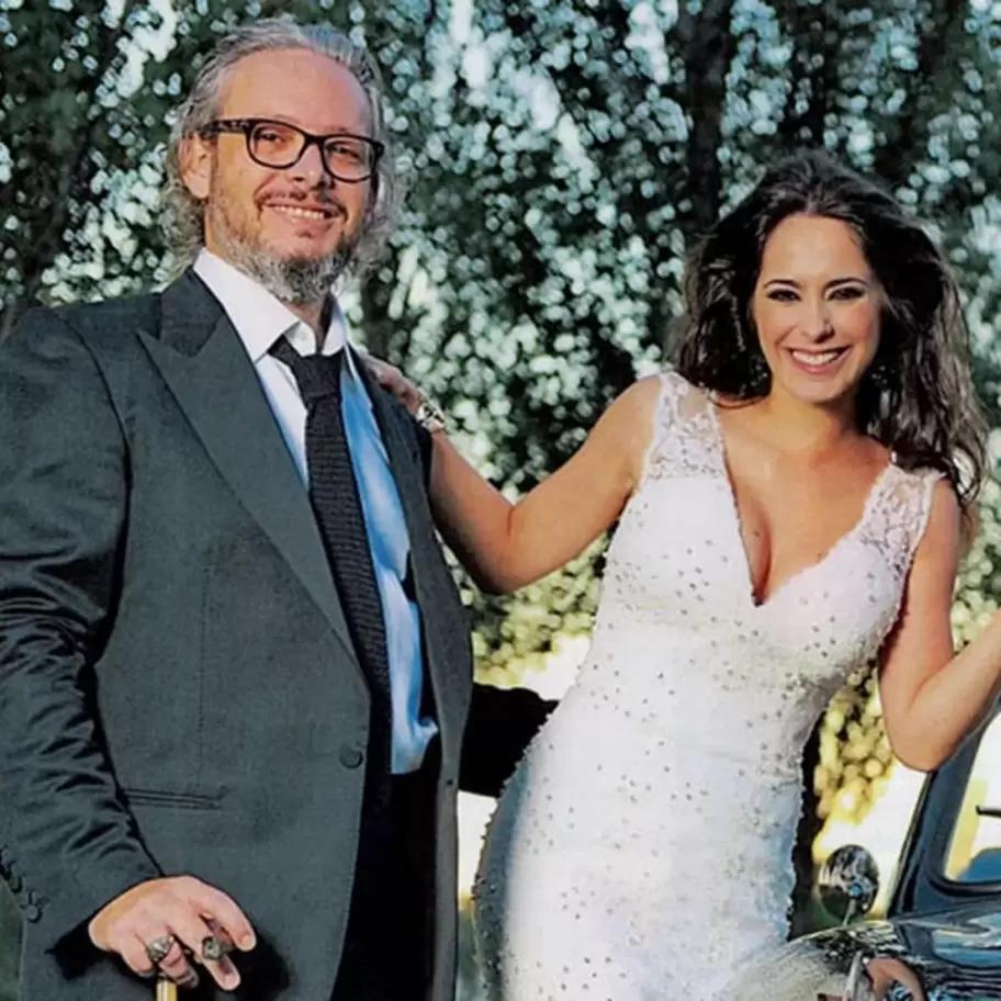 Matas Garfunkel y Victoria Vanucci en su casamiento en 2012.