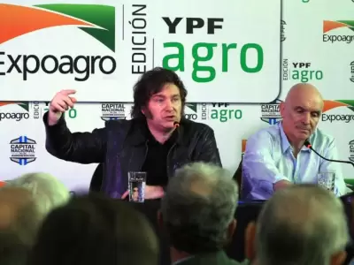 Javier Milei y Jos Luis Espert en Expoagro.