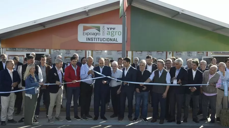 El ministro del Interior, Guillermo Francos, en el corte de cinta e inauguracin de Expoagro.