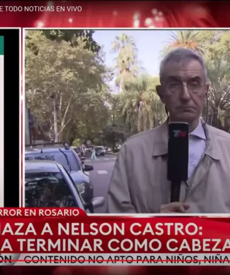 "Va a terminar como Cabezas": amenazaron de muerte a Nelson Castro en Rosario