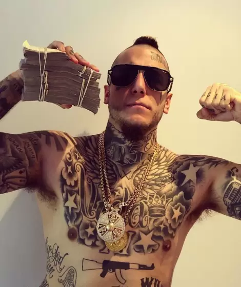 Alexander Caniggia y su provocativo estilo.