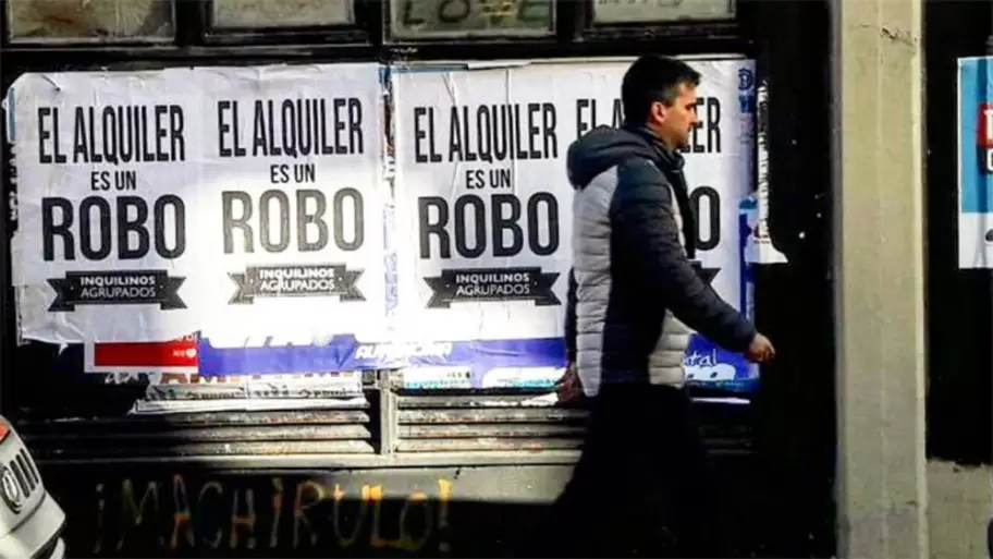 "El alquiler es un robo", una campaa publicitaria en la va pblica impulsada por Inquilinos Asociados