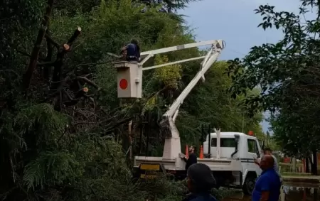 Operativos en La Matanza por el temporal.