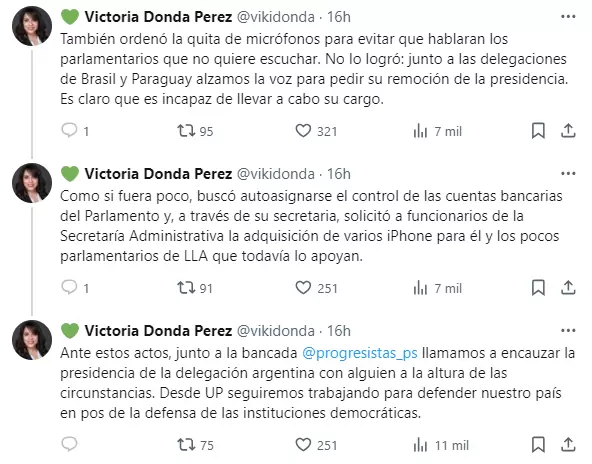 La ex titular del INADI se quej por el comportamiento del presidente de la delegacin argentina en el Parlasur