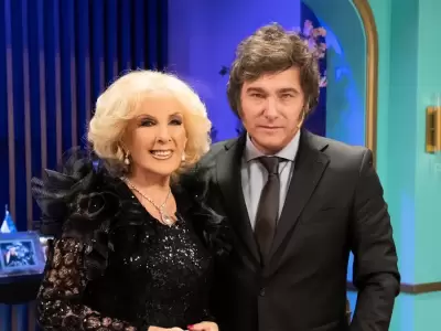 Mirtha Legrand junto a Javier Milei