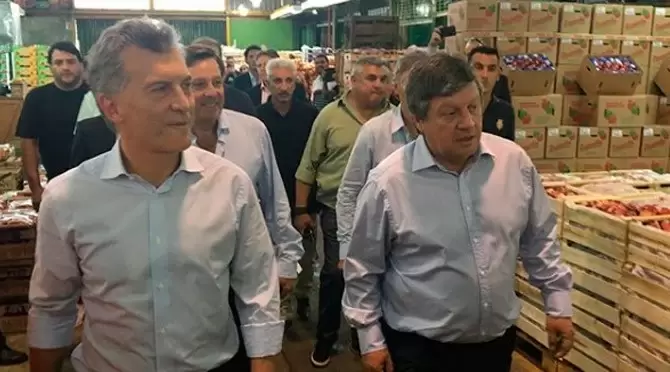 Mauricio Macri y Fabin Miguelez