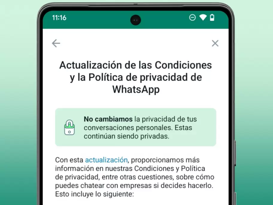 WhatsApp tendr una nueva actualizacin en sus polticas de privacidad.