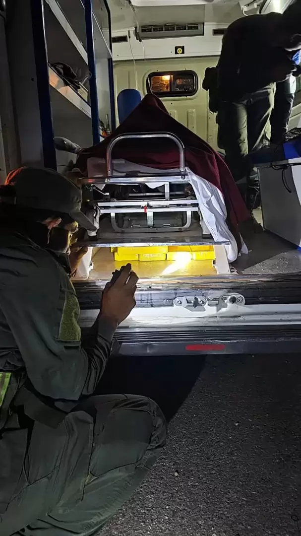 134 kilos de cocana fueron encontrados en una ambulancia