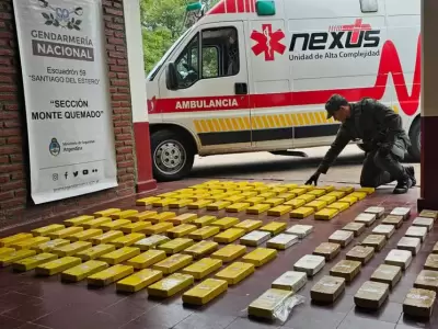 134 kilos de cocana fueron encontrados en una ambulancia