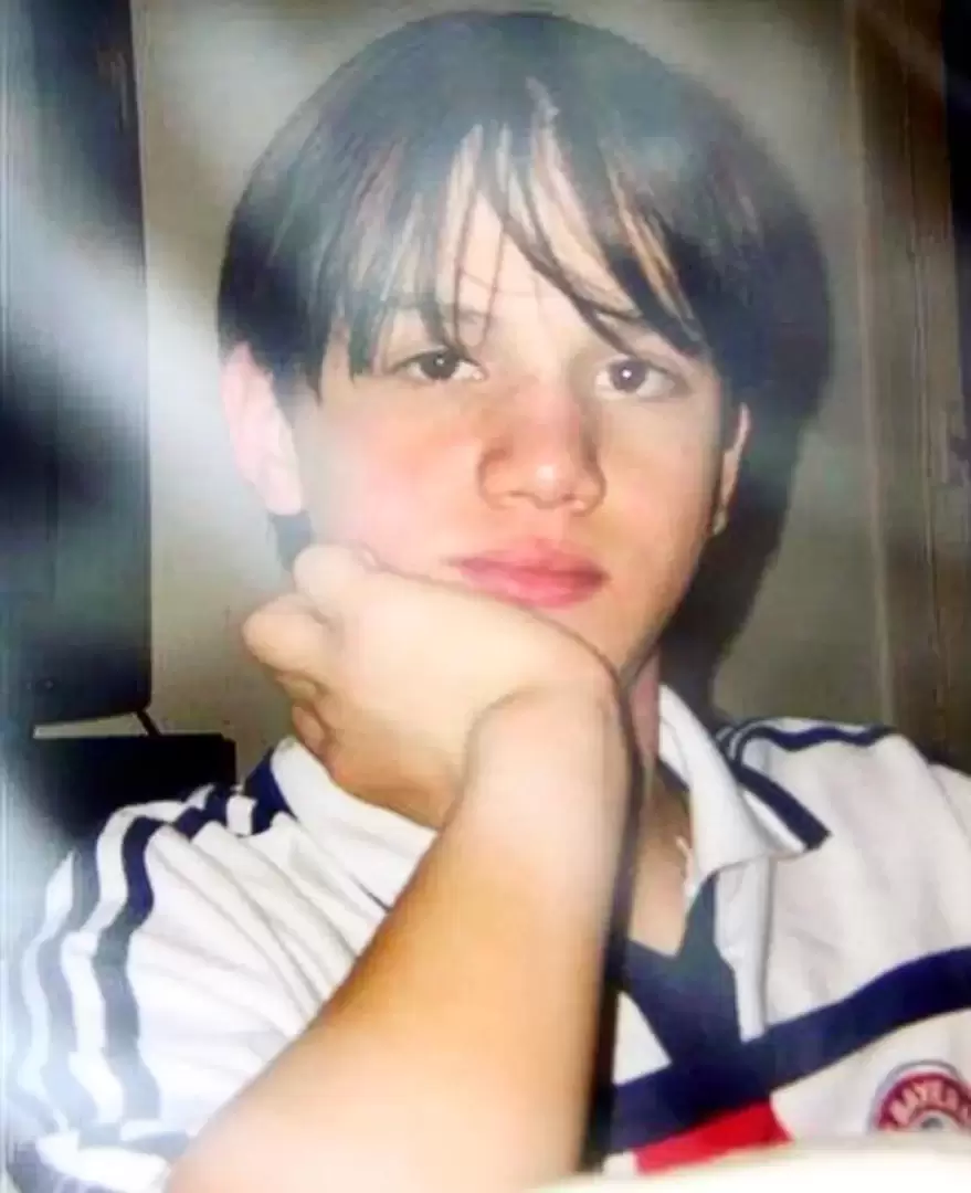 Lucas Benvenuto a sus 14 aos, cuando fue abusado por Jey Mammn