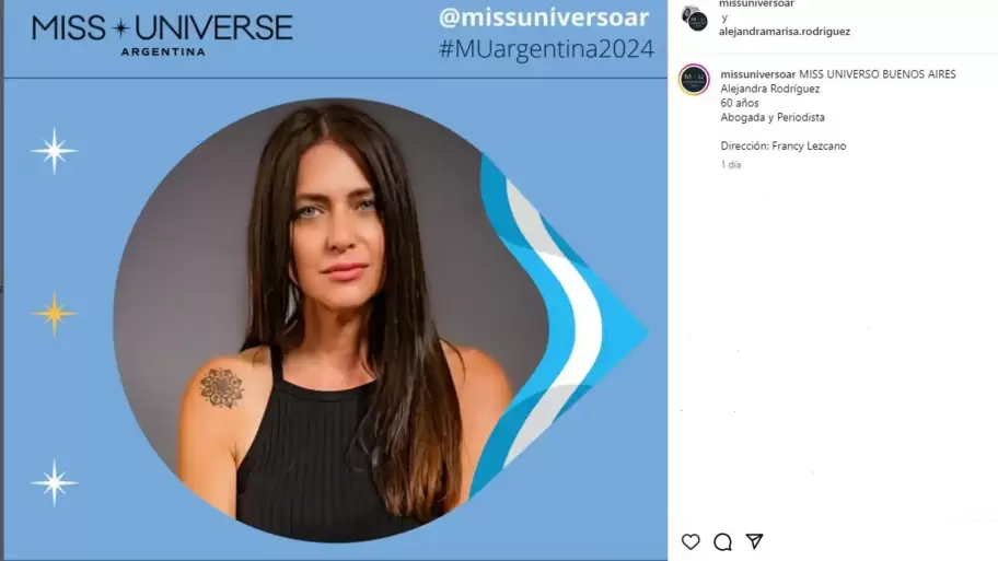Miss Universo felicit a la platense.