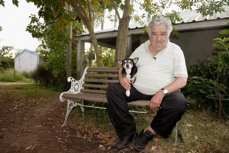 Mujica en su casa de Uruguay