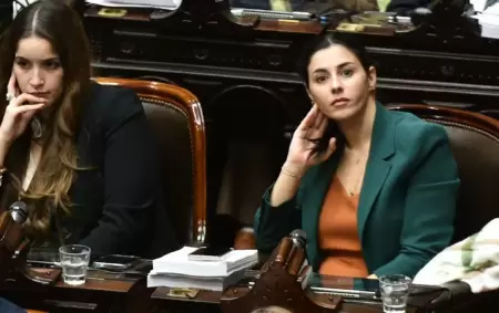 Roco Bonacci y Marcela Pagano en el Congreso.