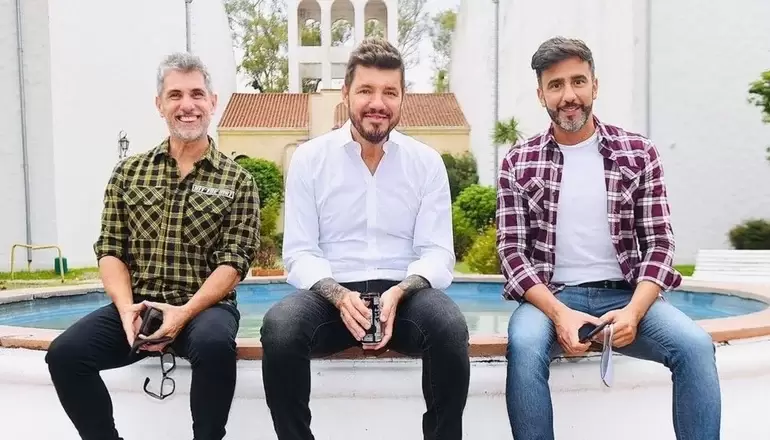 Pablo "El Chato" Prada, Marcelo Tinelli y Federico Hoppe, el ncleo duro de la productora LaFlia.