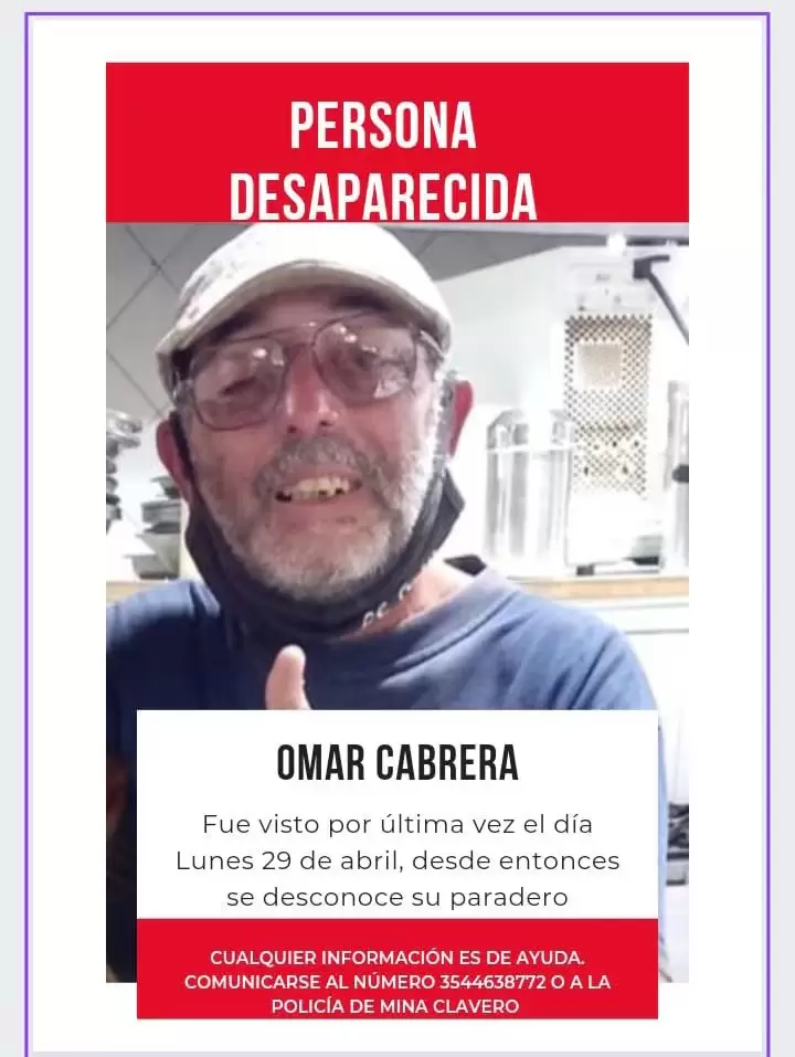 Omar Cabrera tena 58 aos.