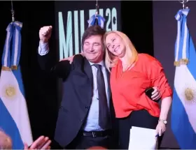 Karina Milei y su hermano, el presidente Javier Gerardo