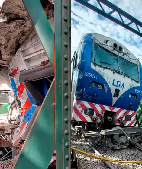 As quedaron los trenes tras el choque