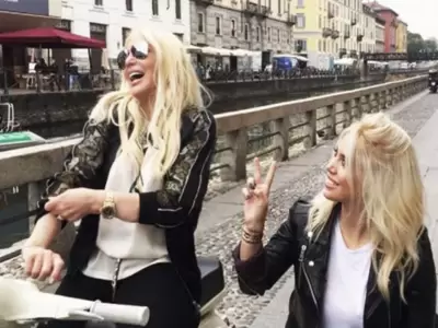 Susana Gimnez y Wanda Nara en Miln