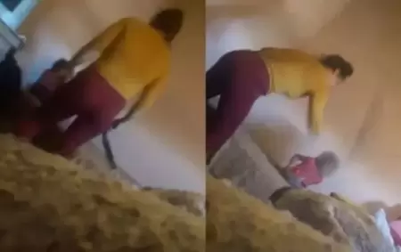 El video que muestra a Brenda Nicol vila Barrera golpeando con un cinturn a su hija de cuatro aos