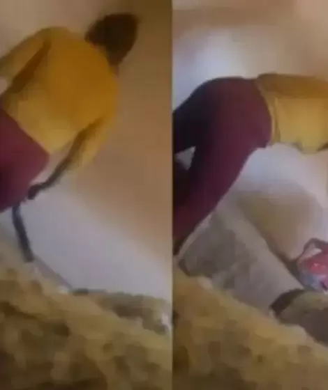 El video que muestra a Brenda Nicol vila Barrera golpeando con un cinturn a su hija de cuatro aos