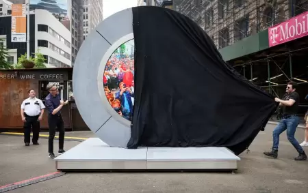 The Portal en Nueva York el 8 de mayo en el cual se inaugur�.