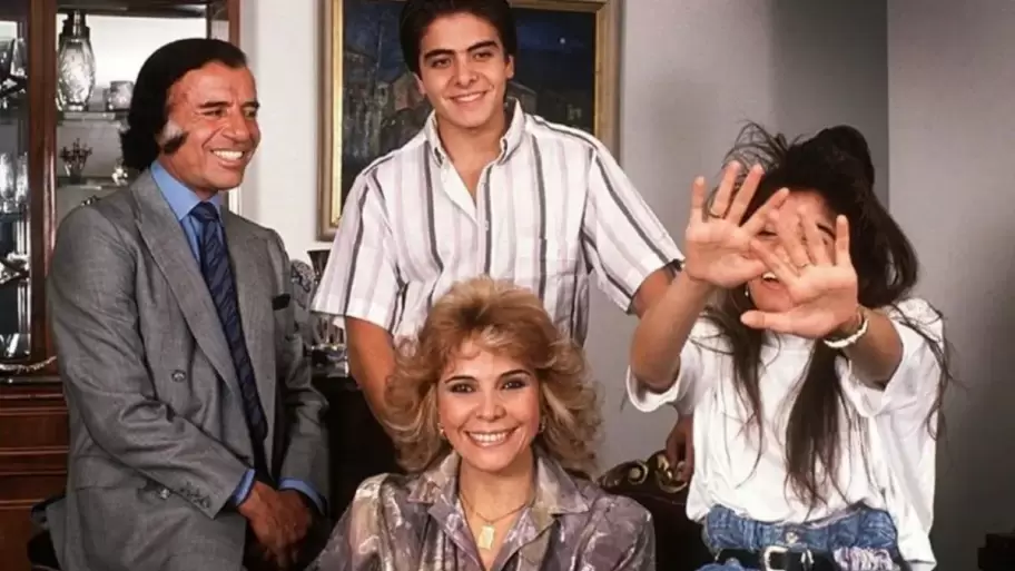 Carlos Menem y su familia