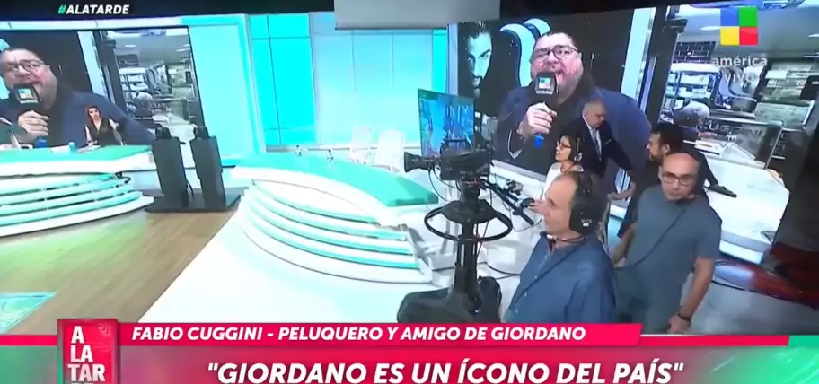 Luis Ventura retirndose del estudio