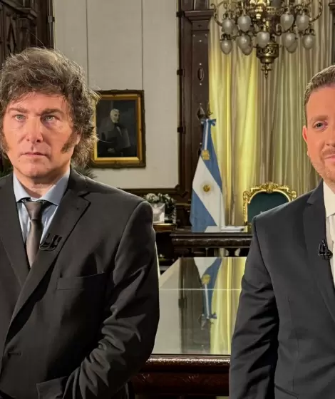 Javier Milei y Jonatan Viale.