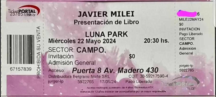 Javier Milei presentar su libro y har un show en el Luna Park