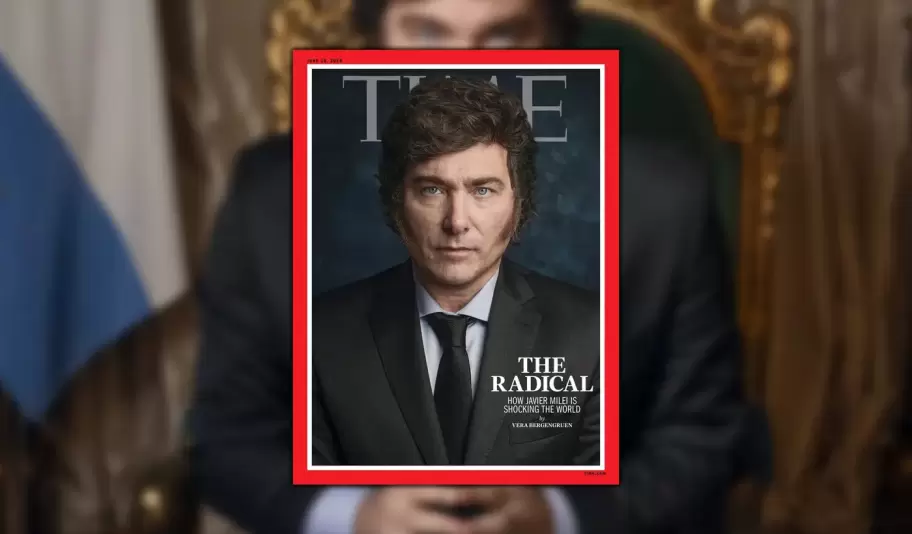 Milei en la portada de Time