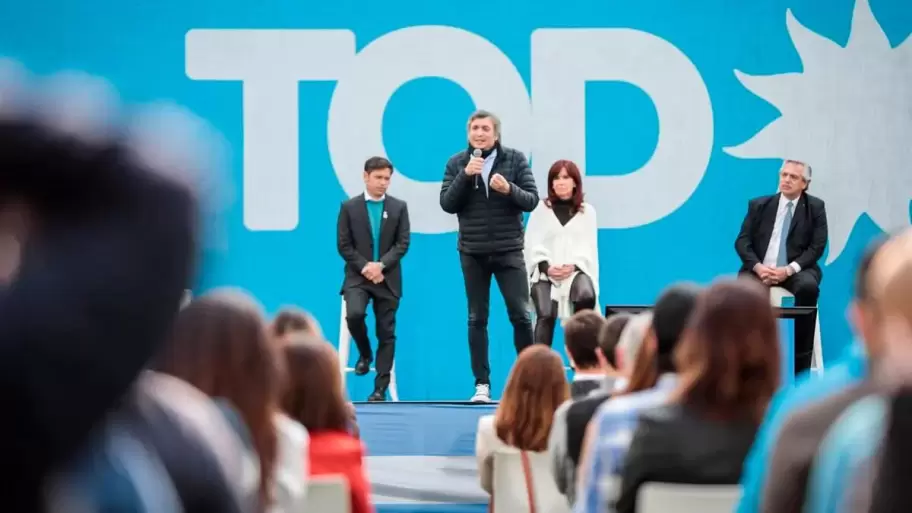 Axel Kicillof, Mximo y Cristina Kirchner, Alberto Fernndez