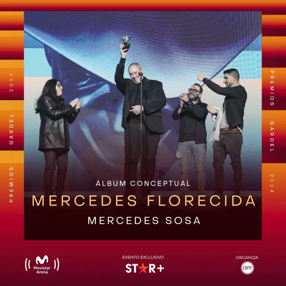 Mercedes Sosa gan un premio al mejor lbum conceptual