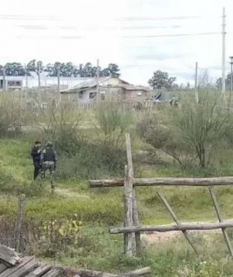 El arroyo donde fue encontrado el cuerpo de Milagros.