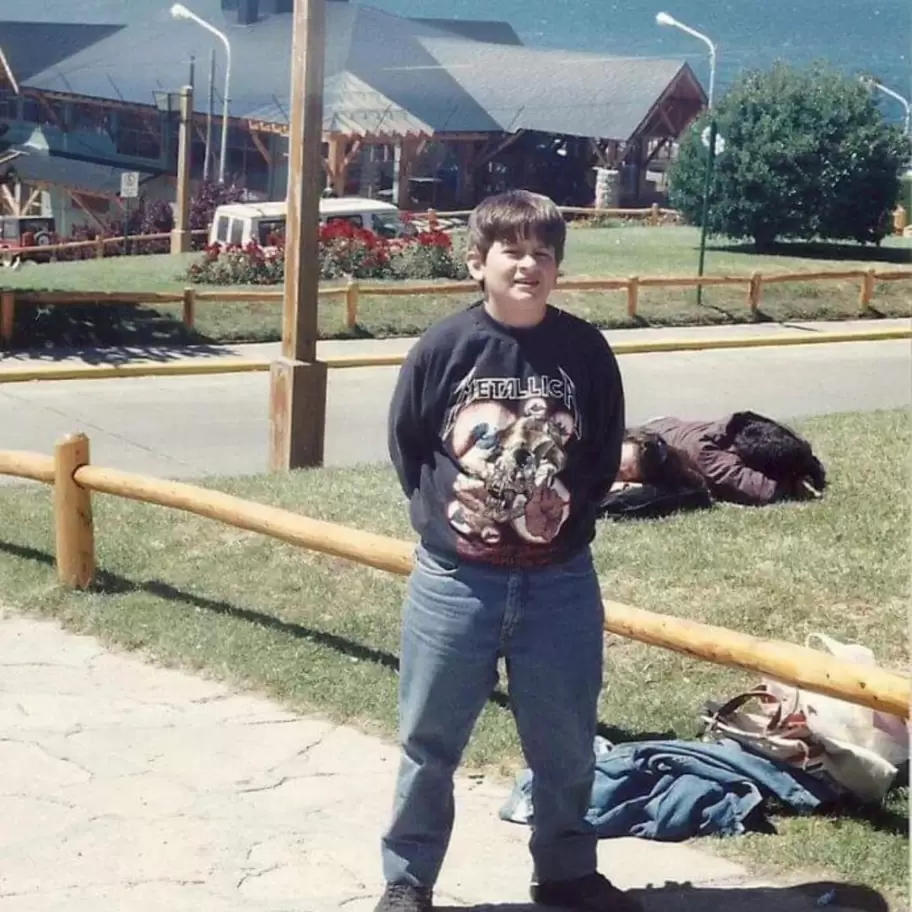 Mariano Jordan, alias "El Gordo Ventilador", en su infancia.