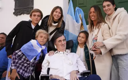 Esteban Bullrich y su familia