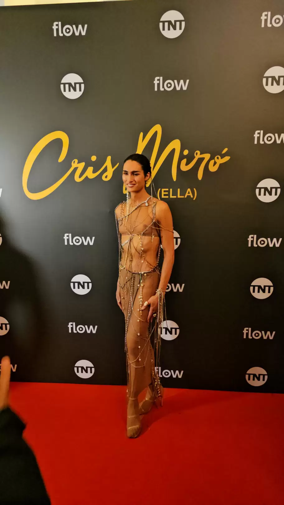 Mina Serrano en la avant premiere