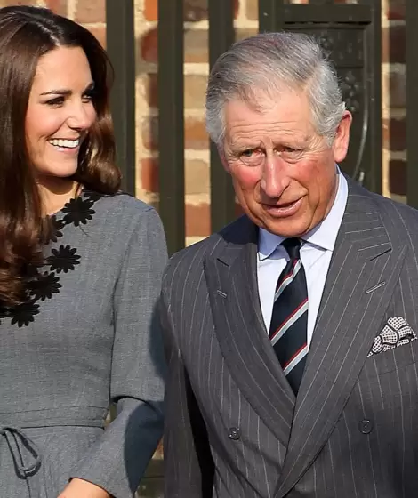 Kate Middleton y el Rey Carlos varios aos atrs