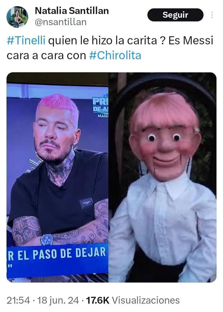 Estallaron los memes por el cambio de esttica de Tinelli.