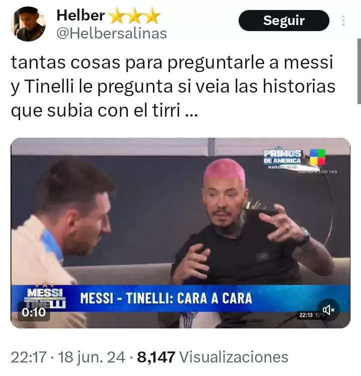 La entrevista de Tinelli a Messi que no sali del todo bien.