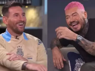 Marcelo Tinelli y Lionel Messi