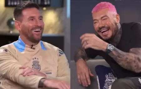 Marcelo Tinelli y Lionel Messi