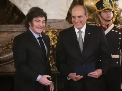 Javier Milei y Guillermo Francos.