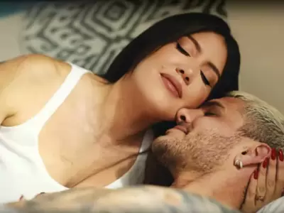 Wanda e Icardi en el video "Amor Verdadero"