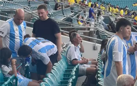 A Jonatan Viale se lo vio en el Hard Rock Stadium para la Final de la Copa América.