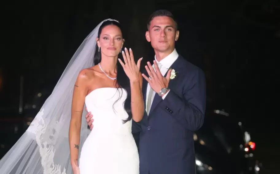 Oriana Sabatini y Paulo Dybala ya son marido y mujer