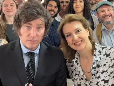 Diana Mondino con Javier Milei