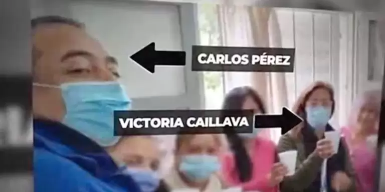 Victoria Caillava y Carlos Prez como enfermeros, imgenes compartidas por C5N