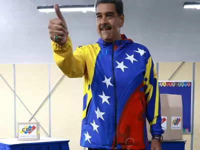 Nicols Maduro tras ejercer su voto el ltimo domingo.